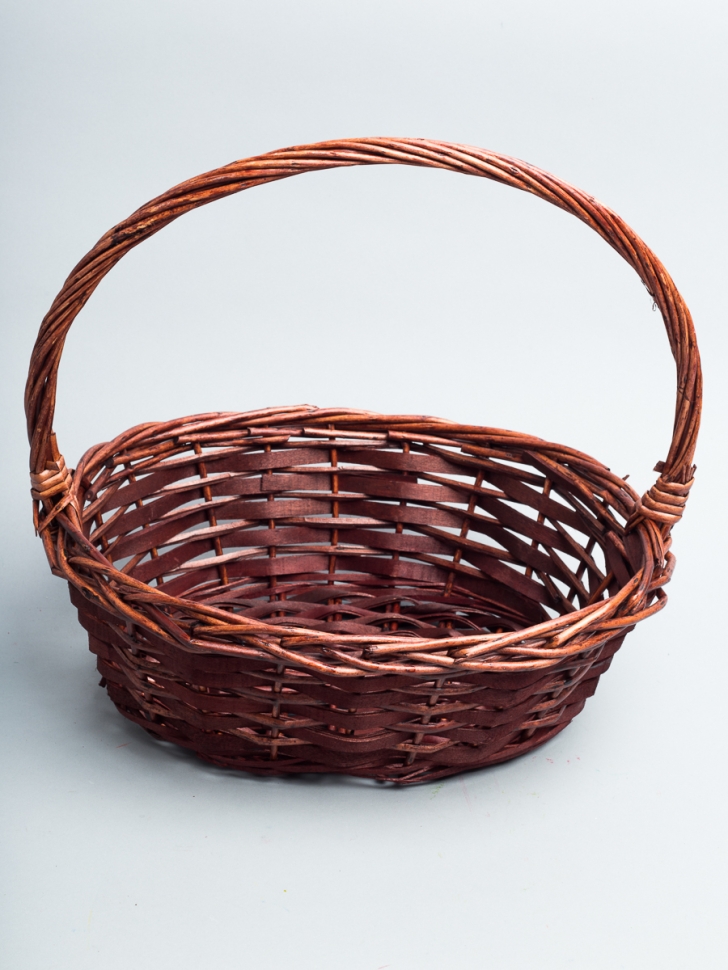 Корзина плетеная (ива) 32х24х32см M-28-7 коричневый темный