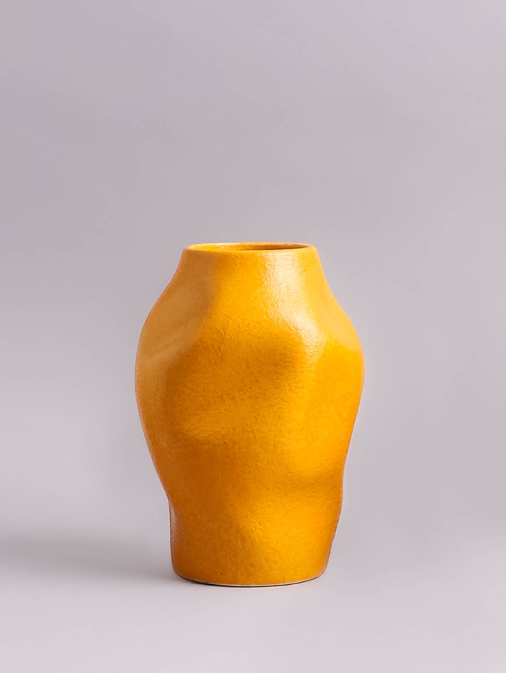 Ваза керамика 20х15см ZG 2009-1 оранжевый