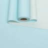 Пленка матовая 65мкм 58см х 10м двухцветная небесный/фисташковая пастель