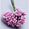 Тычинки для искусственных цветов К 12шт. розовый