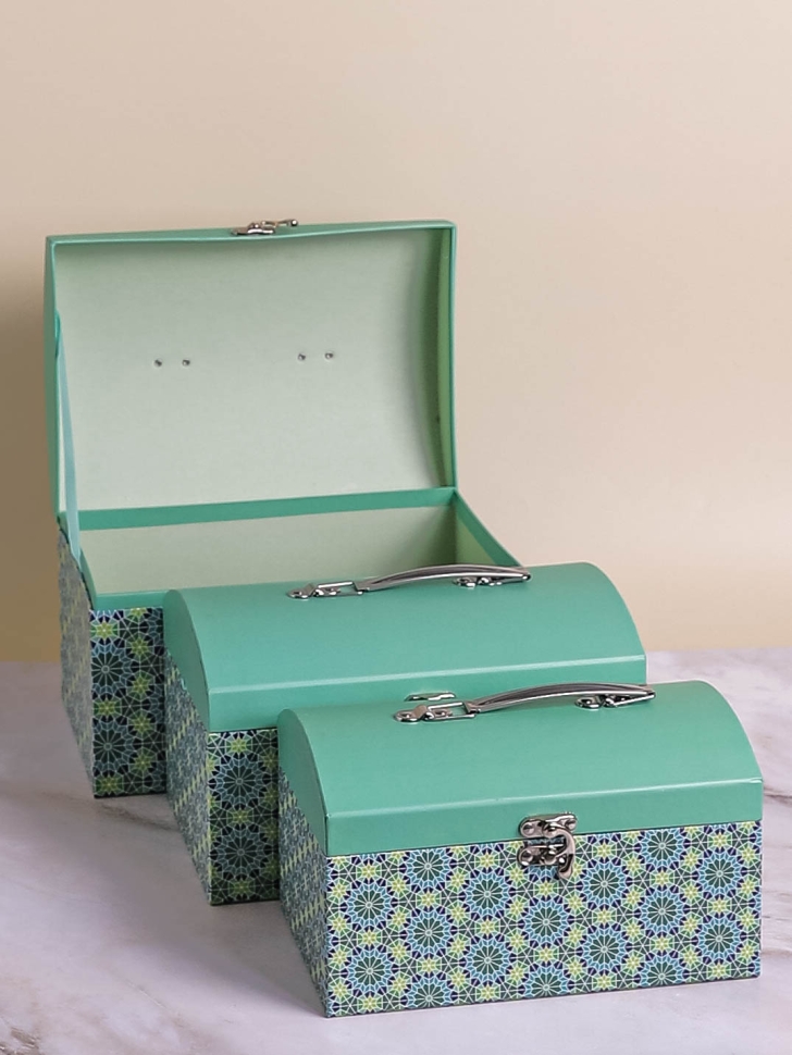 Коробка сундучок набор из 3шт 26x18x16,5см CN230510-2-490 зеленый Коробка сундучок набор из 3шт 26x18x16,5см CN230510-2-490 зеленый