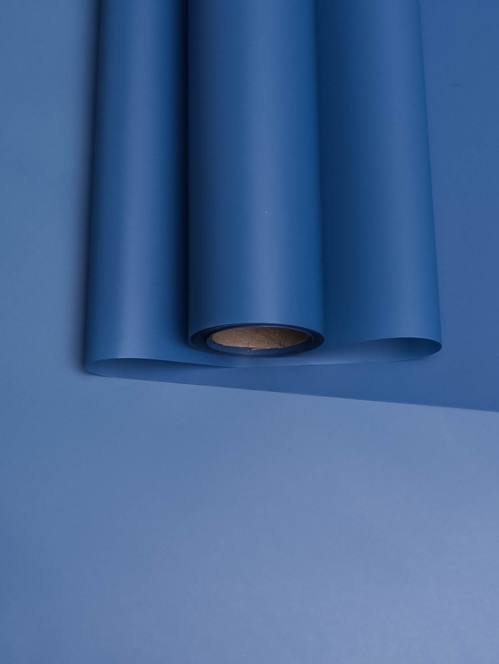 Пленка матовая 55мкм 58см х 10м Зефир синий темный