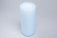 Свеча пенек d63х h150мм голубой
