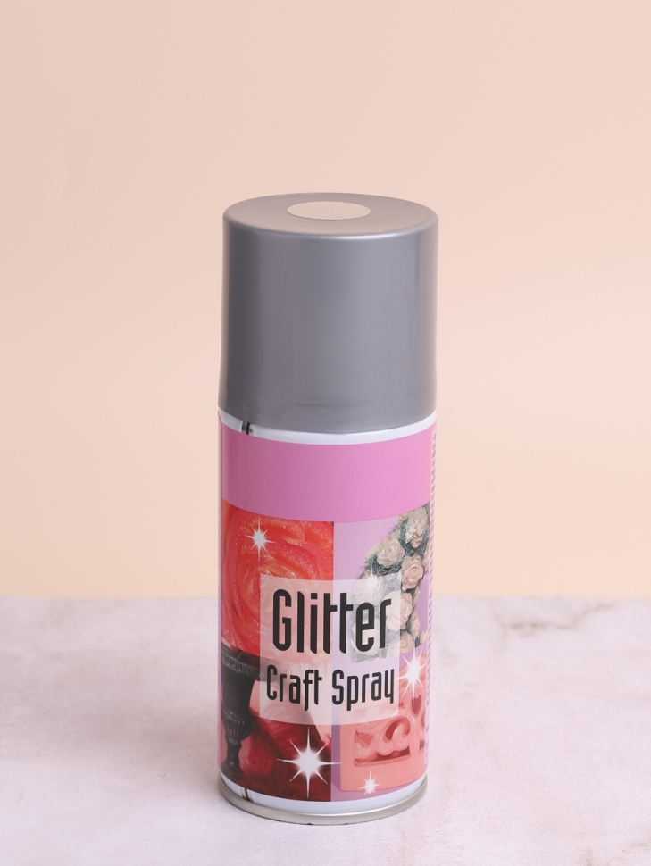 Спрей Краска с блестками SPR 150мл PRO Florist серебро Спрей Краска с блестками SPR 150мл PRO Florist серебро