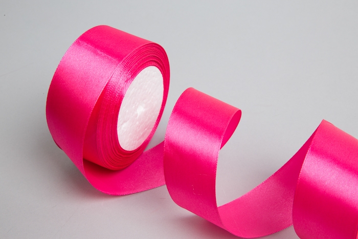 Лента атласная 40мм х 25 ярд JD малиновый