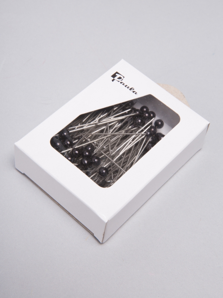 Булавка с бусинкой 5см, 144шт. черный