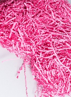 Наполнитель флористический бумажный 100г темно-розовый