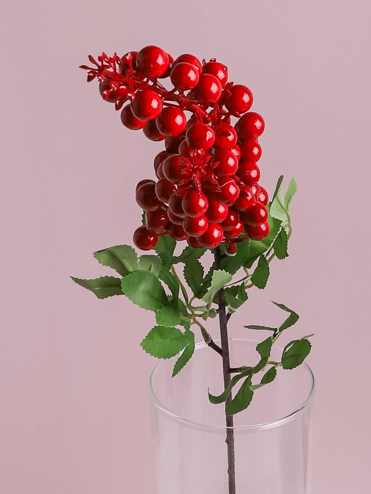 ИЦ Ветка Ягоды 75х13см QW-020 красный ИЦ Ветка Ягоды 75х13см QW-020 красный