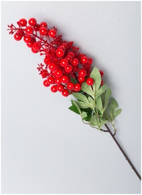 ИЦ Ветка Ягоды 75х13см QW-020 красный ИЦ Ветка Ягоды 75х13см QW-020 красный