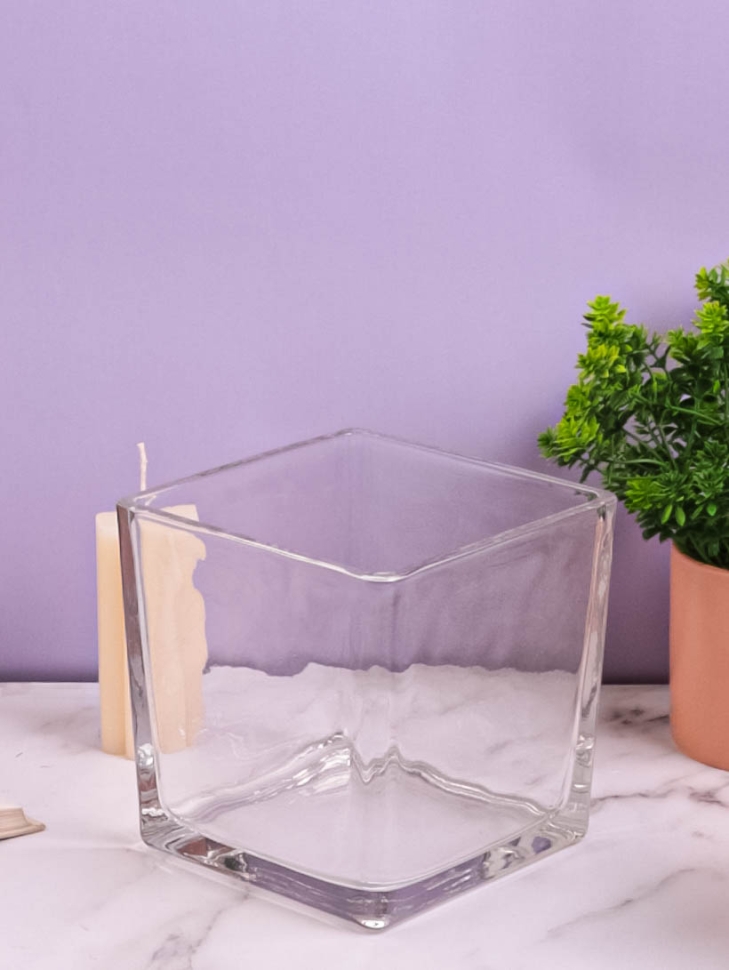 Ваза стекло Квадратная H15х15х15см К Ваза стекло Квадратная H15х15х15см К