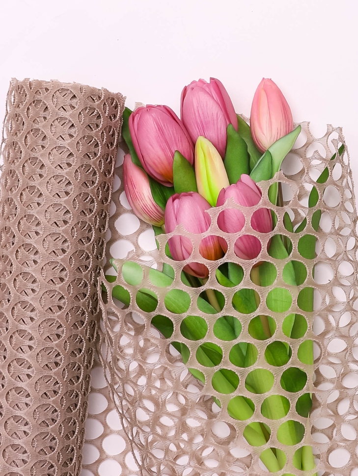 Сетка Крошет "Крупная ячейка" 60 х 5ярд миндальный