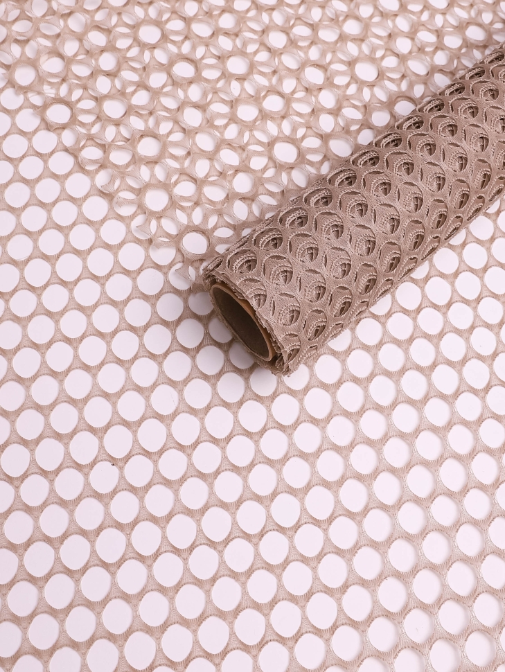 Сетка Крошет "Крупная ячейка" 60 х 5ярд миндальный