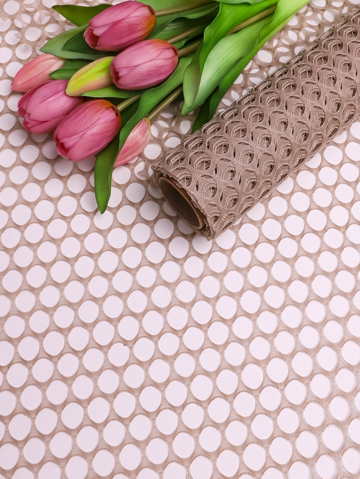 Сетка Крошет "Крупная ячейка" 60 х 5ярд миндальный