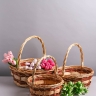 Корзина плетеная (ива) 3шт D40хH16х40см YM-8788203 Корзина плетеная (ива) 3шт D40хH16х40см YM-8788203