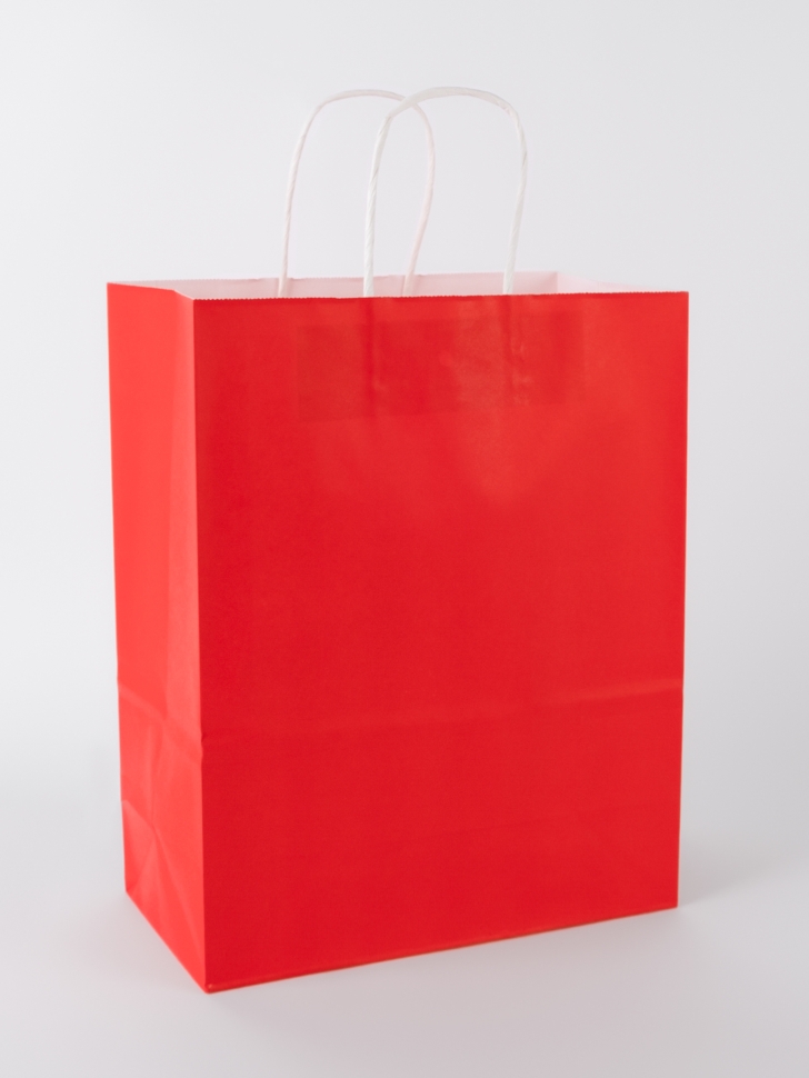 Сумочка крафт 902 26х33х12см красный