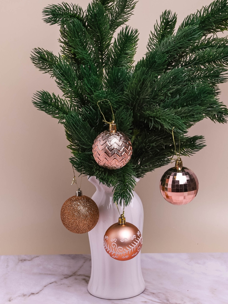 Игрушка елочная Шар d6см набор 12шт Новогоднее ассорти золотой Игрушка елочная Шар d6см набор 12шт Новогоднее ассорти золотой