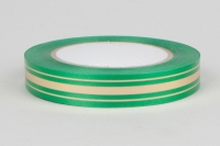 Лента золотая полоса 2/50 РД зеленая