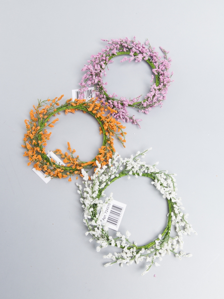 Венок декоративный L20 W5 H20см микс