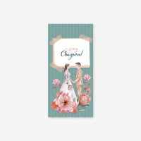 Конверт для денег 8х16,5см, 5шт, 0370