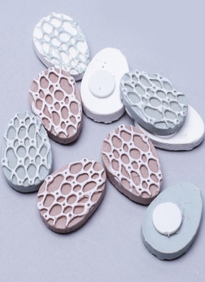 Липучка 9шт. Яйцо 2,5см ажурное