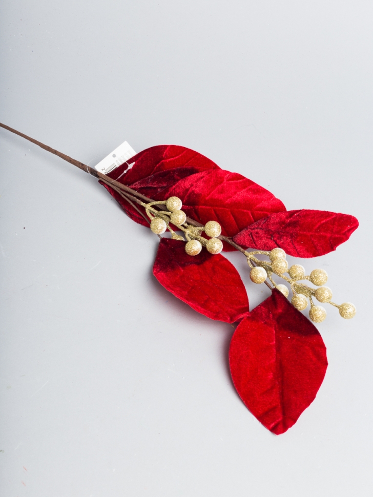 ИЦ Ветка новогодняя 67см XY21-720G золото