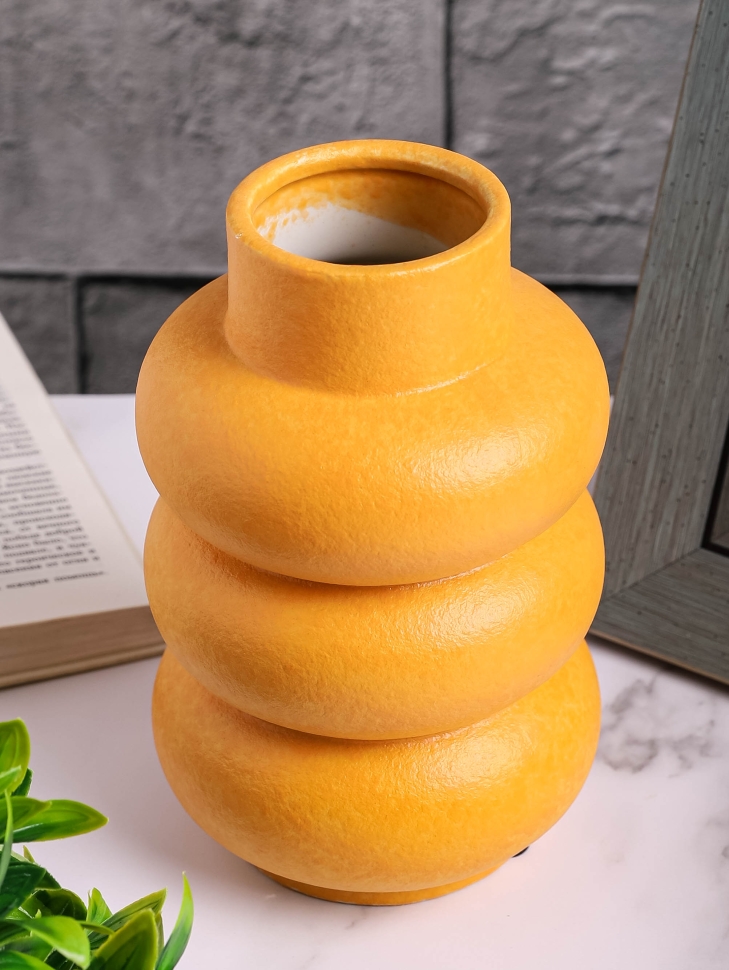 Ваза керамика 20х12см ZG 2008-2 оранжевый Ваза керамика 20х12см ZG 2008-2 оранжевый