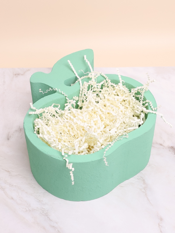 Пенобокс для цветов набор 29х30х12см Яблоко зеленый