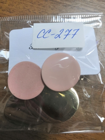 Серьги СС-277 4x3см розовый гладкий