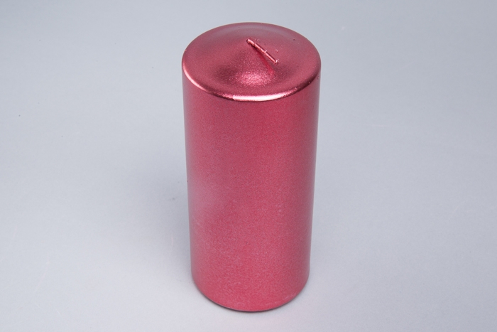 Свеча пенек d50х h120мм лак красный