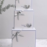 Коробка квадрат набор из 3шт 21,5x21,5x10см серый Коробка квадрат набор из 3шт 21,5x21,5x10см серый