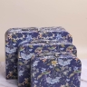 Коробка чемодан набор из 3шт 30,2x21,9x9,5см цветы 610 синий
