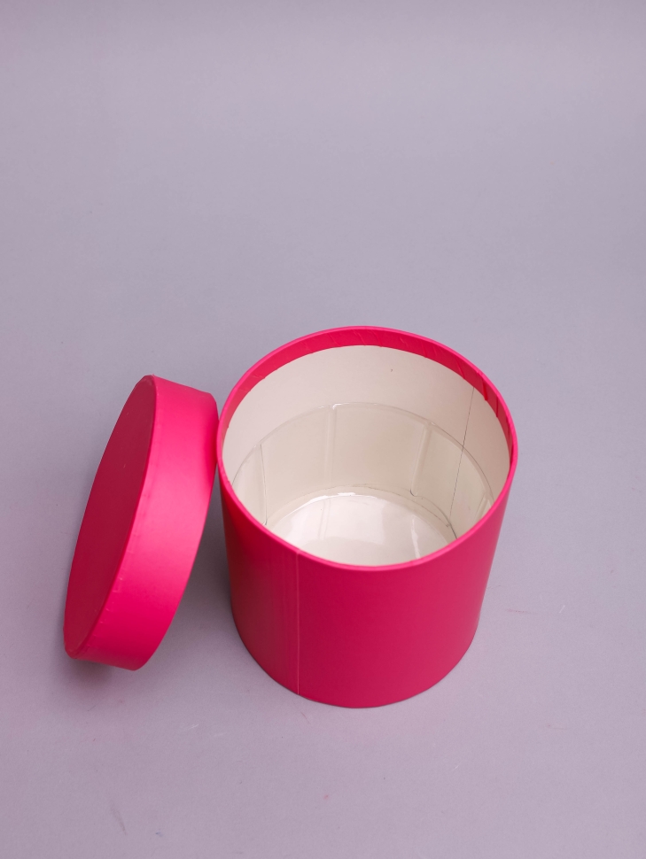 Коробка цилиндр набор из 5шт К d21хh21 - d12хh12см розовый яркий Коробка цилиндр набор из 5шт К d21хh21 - d12хh12см розовый яркий