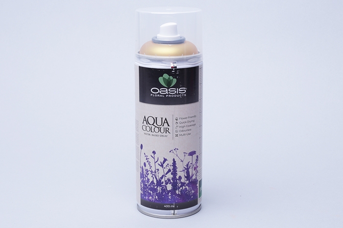 Спрей Краска Floralife 400мл Aqua золото металлик Спрей Краска Floralife 400мл Aqua золото металлик