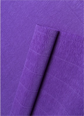 Бумага гофрированная простая, 180гр 17Е/2 ярко-фиолетовая