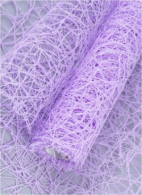 Сетка Сизаль 53см х 5ярд сиреневый светлый