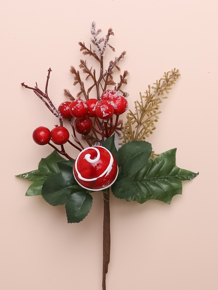 ИЦ Ветка новогодняя 23см 14-100 ИЦ Ветка новогодняя 23см 14-100