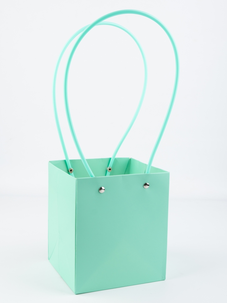 Сумочка для цветов 13х15х12,5см тиффани