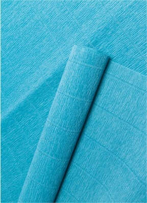 Бумага гофрированная простая, 180гр 17Е/3 лазурная