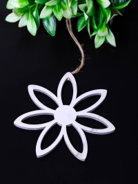 Подвеска деревянная Цветок D12,5 см