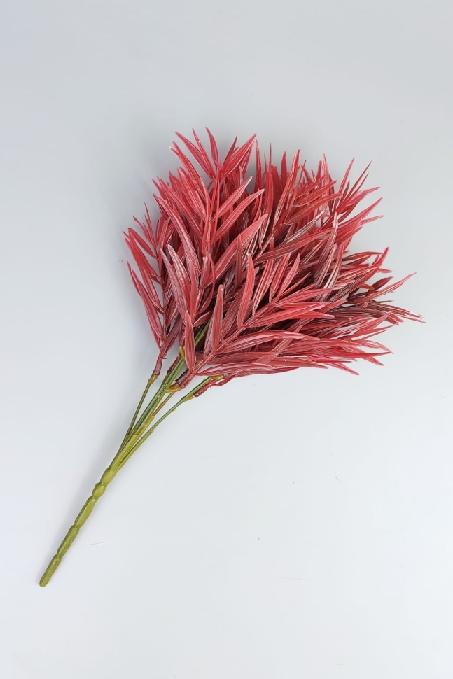 ИЦ Ветка Бамбук 31см 6 веток красный ИЦ Ветка Бамбук 31см 6 веток красный
