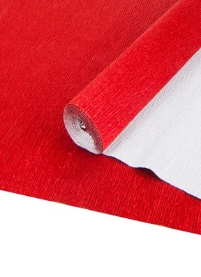 Бумага гофрированная металл, 140гр 913 красная