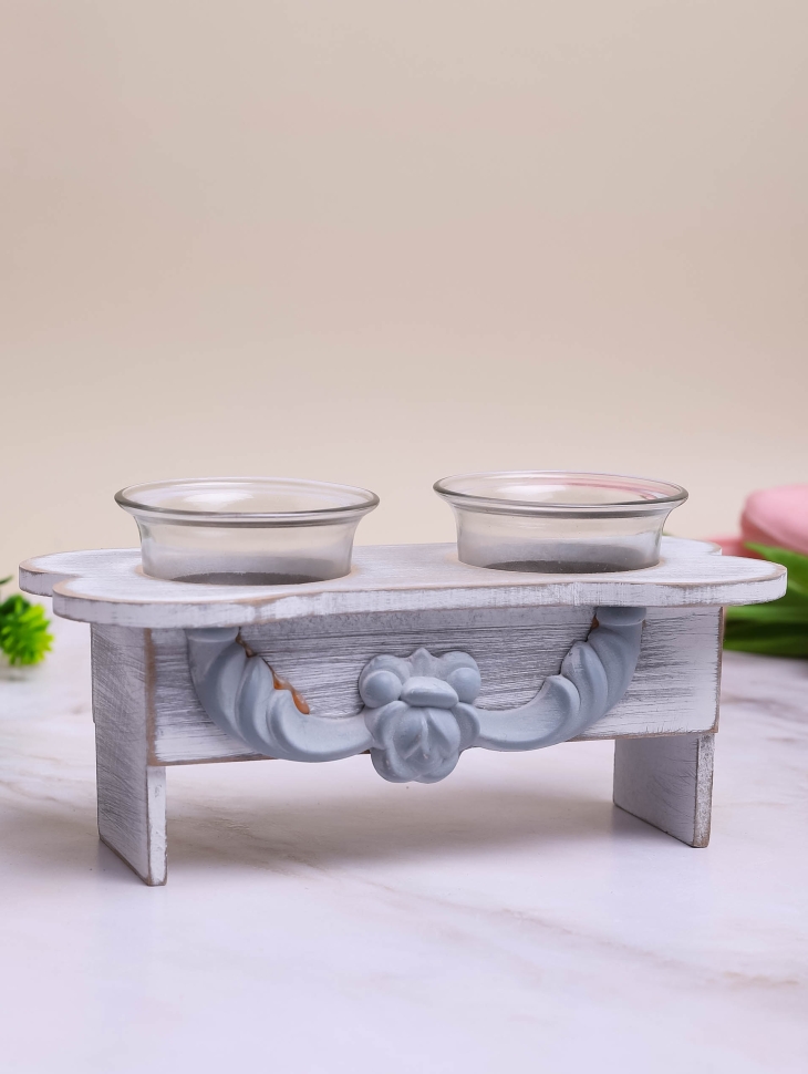 Подсвечник ампир на 2 свечи 18х10х8,5см