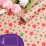 Бумага крафт 70г/м2, 70см x 10м, Звезды зеленый/ягодный пунш Бумага крафт 70г/м2, 70см x 10м, Звезды зеленый/ягодный пунш