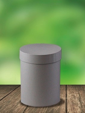 Коробка цилиндр 17,5x22см №83 однотонный Кашемир