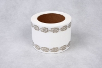 Лента простая траур без надписи 8/50 белая PL