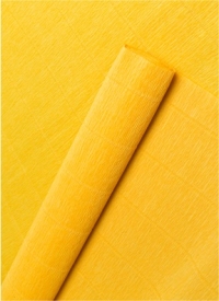 Бумага гофрированная простая, 180гр 17Е/5 солнечно-желтая