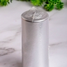 Свеча пенек d50х h120мм лак серебро Свеча пенек d50х h120мм лак серебро