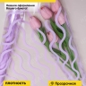 Пленка цветная 60см Волна сиреневый пастель Пленка цветная 60см Волна сиреневый пастель