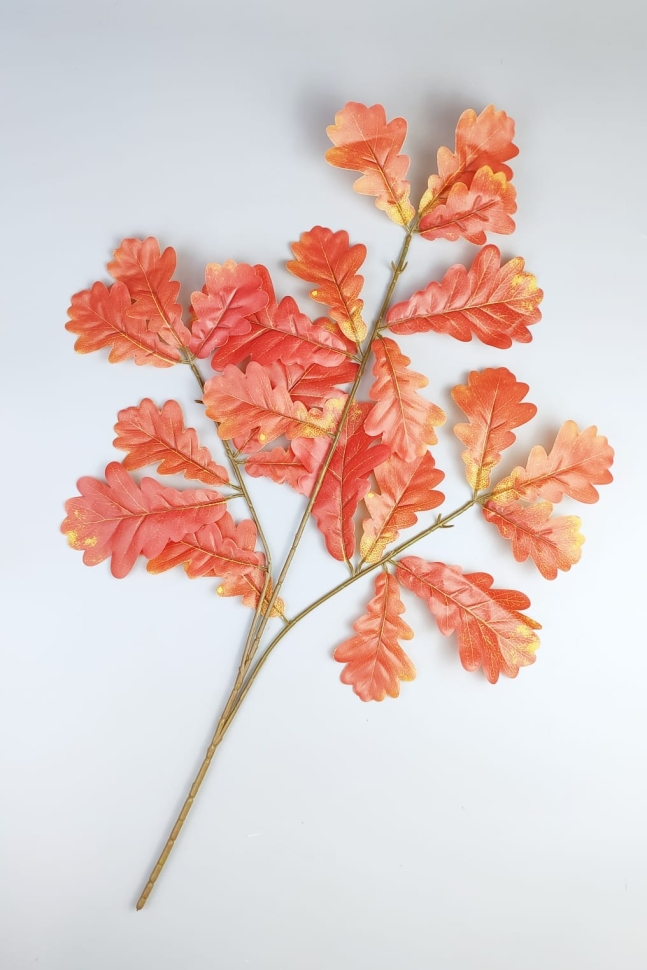 ИЦ Ветка Дуб 66см 3 ветки красный