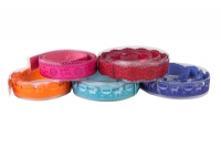 Лента клейкая декоративная пластик 1,8см х1м &quot;Рисунки на нубуке&quot; микс